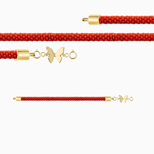 دستبند میوکی دوقفله پروانه